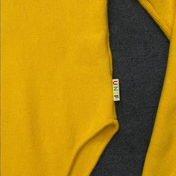 UNIF Mustard Yellow Zipper Bodysuit - Picture 3 of 11